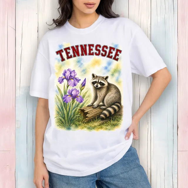 Avery Lane Gifts Tennessee T-shirt bomuld hvid Large fuglemotiv