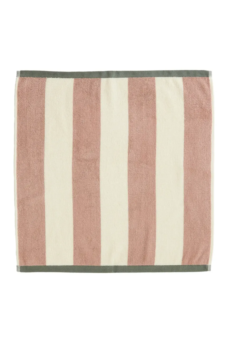 Coucke Rivage håndklæde 50x50 cm rosa/kaki frotté bomuld
