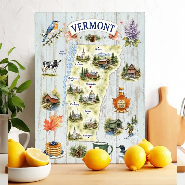 Avery Lane Gifts Vermont skærebræt glas 28x38 cm