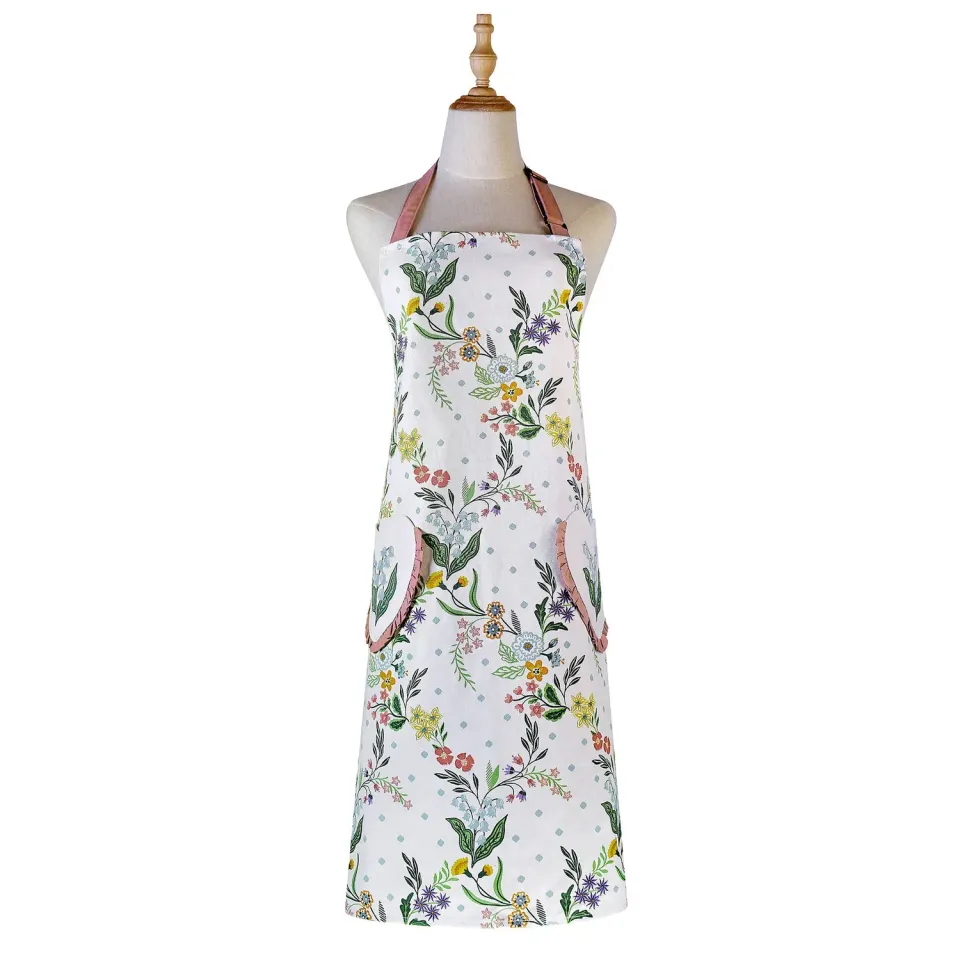 Ulster Weavers Petals & Prose forklæde pink 100% bomuld
