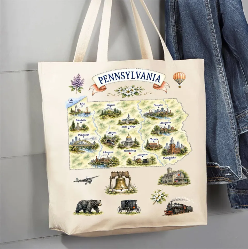 Avery Lane Gifts Pennsylvania mulepose bomuld 41x38 cm