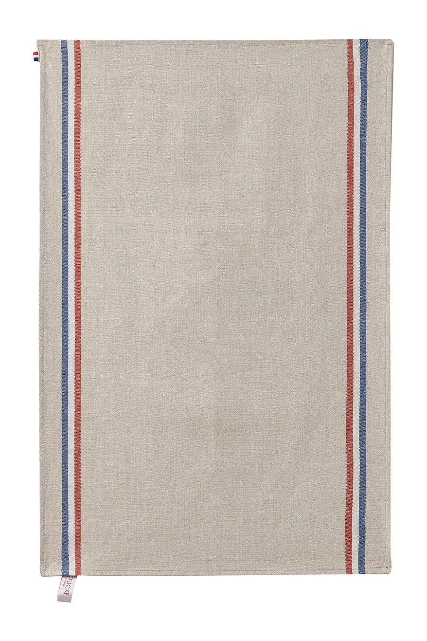 Coucke Tricolore viskestykke hør natur 43x65 cm
