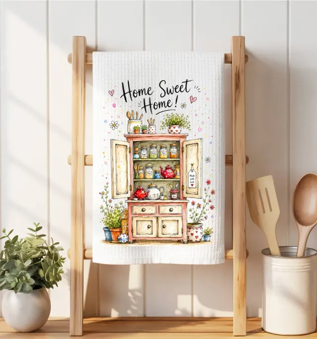 Avery Lane Gifts Home Sweet Home viskestykke vaffel 41x36