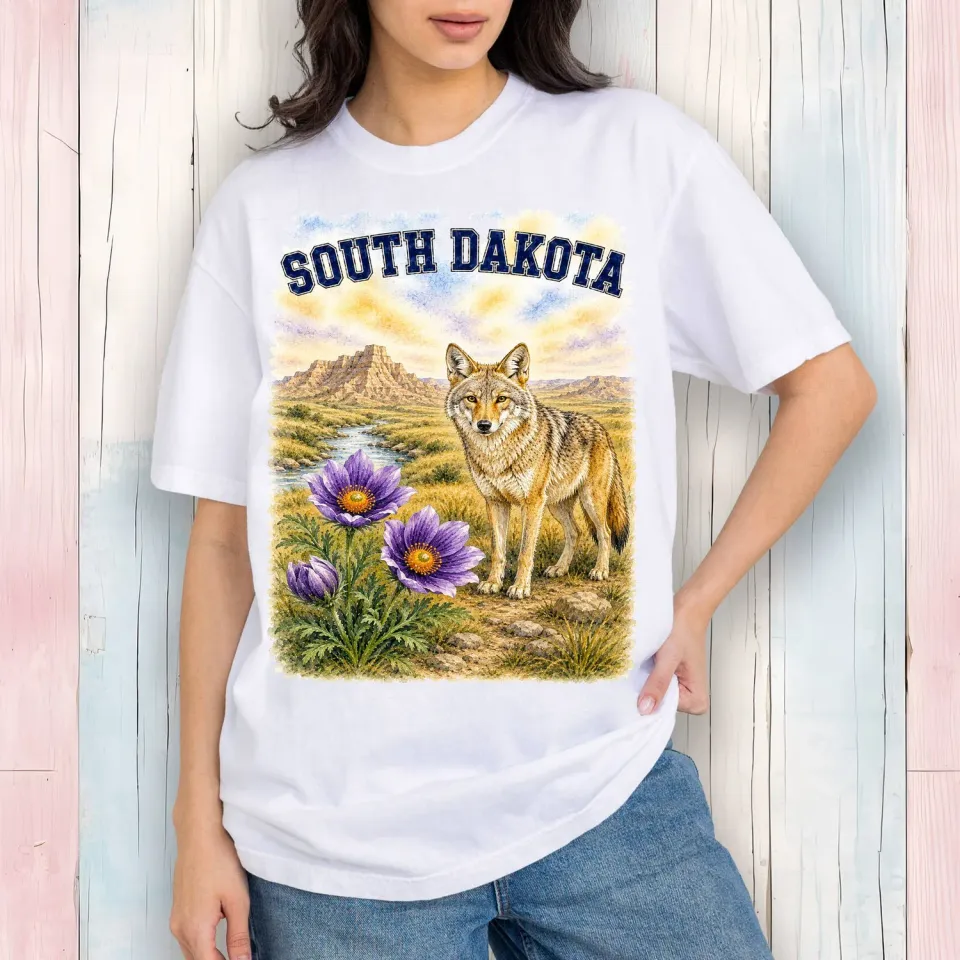 Avery Lane Gifts South Dakota t-shirt hvid bomuld