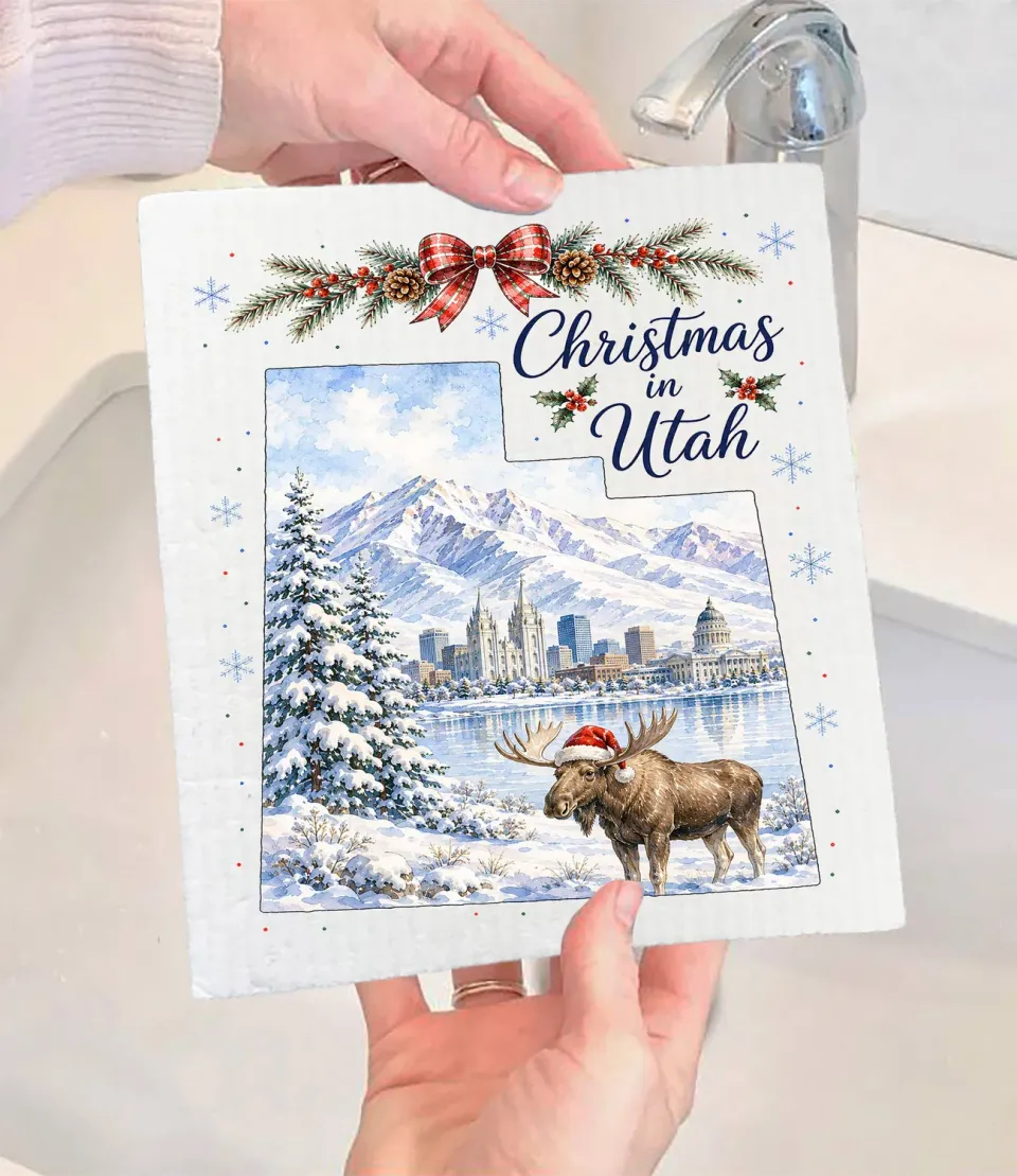 Avery Lane Gifts Christmas in Utah karklud svensk 17x20 jul