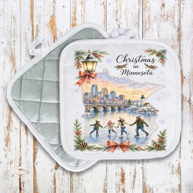 Avery Lane Gifts Christmas Minnesota grydelap 20 cm bomuld