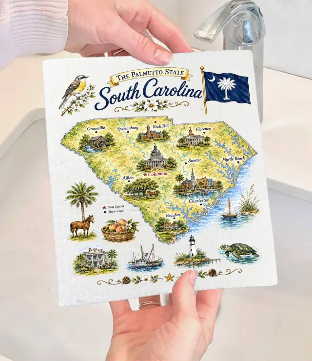Avery Lane Gifts South Carolina karklud svensk 17x20 cm