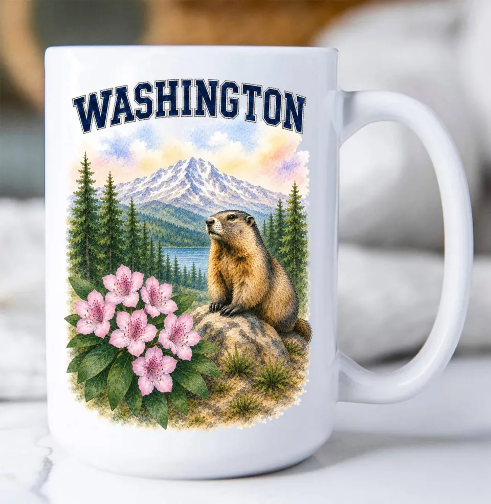 Avery Lane Gifts Washington State Bird kop 44 cl keramik