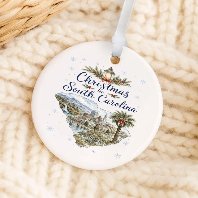 Avery Lane Gifts Christmas South Carolina julepynt porcelæn