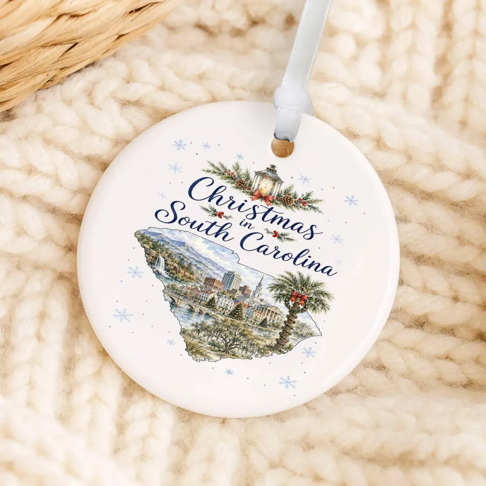 Avery Lane Gifts Christmas South Carolina julepynt porcelæn