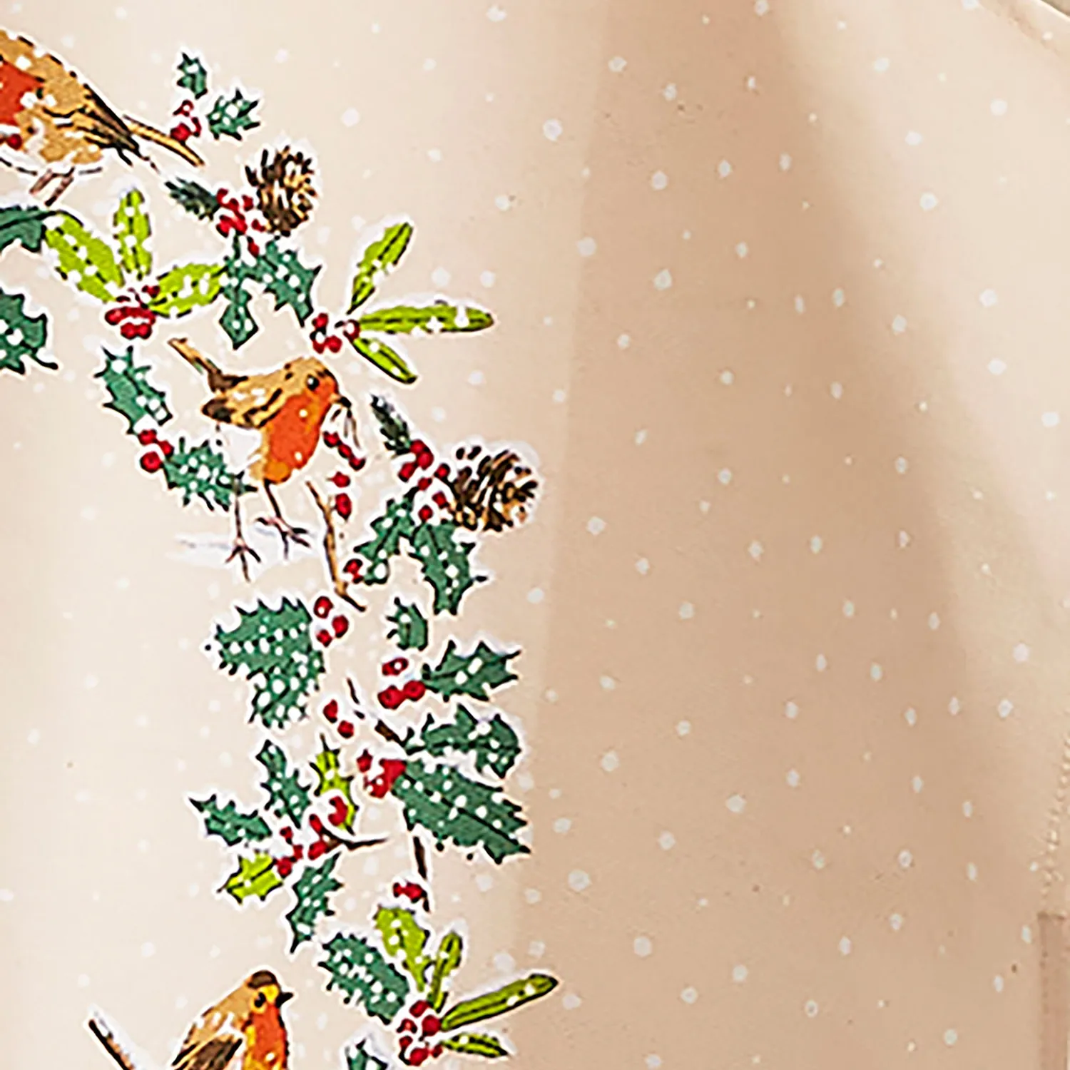 Ulster Weavers Christmas Robins forklæde grøn bomuld