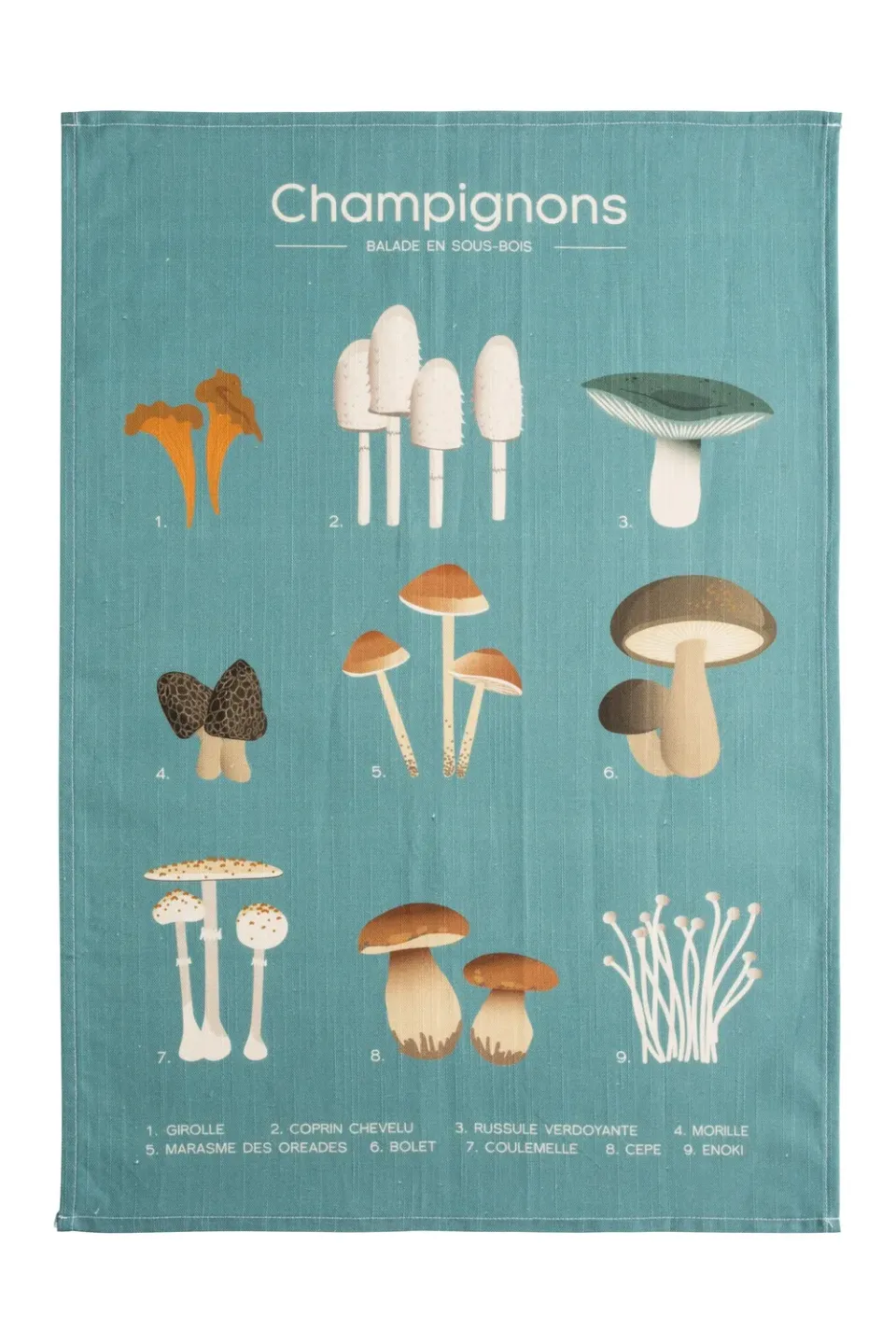 Coucke Woodland Walk viskestykke 50x75 hørblanding