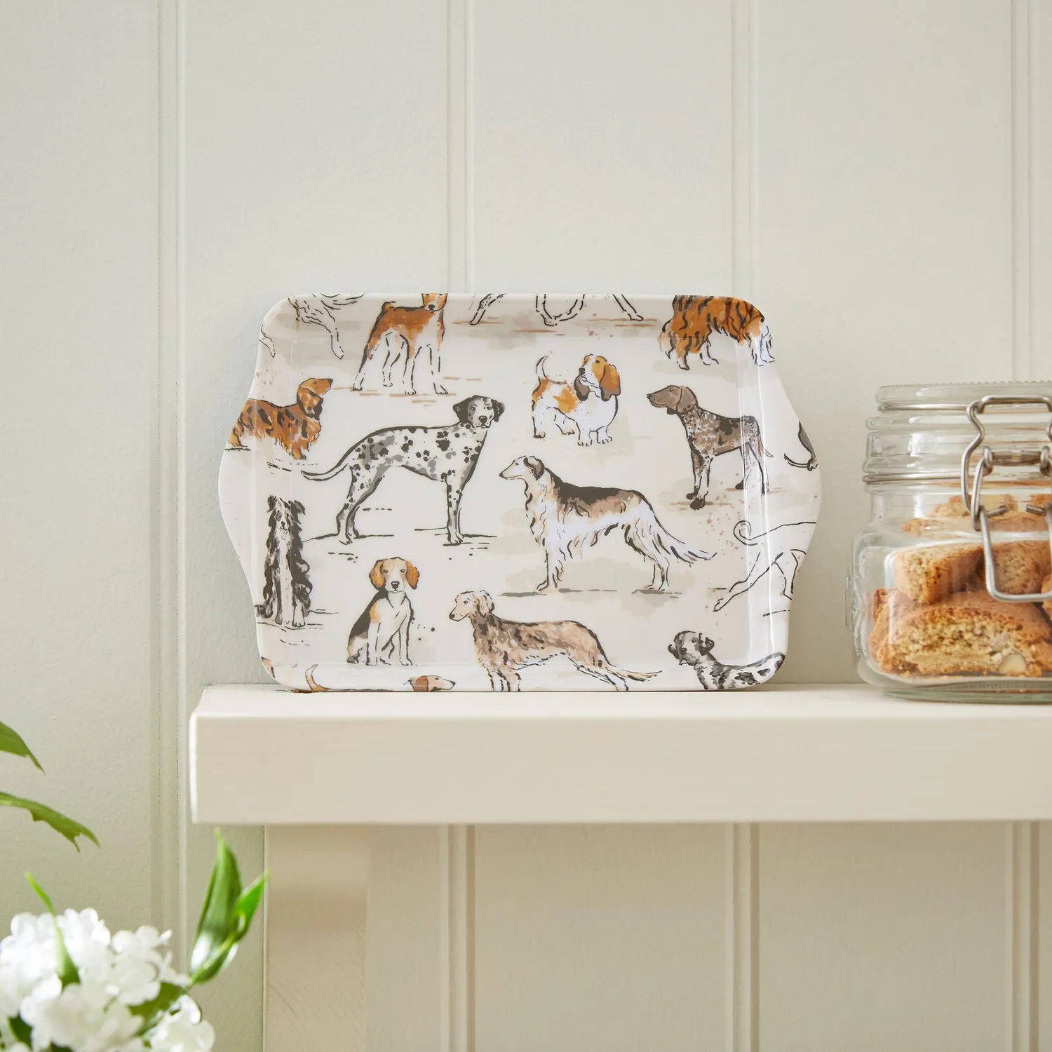 Ulster Weavers Country Dogs bakke 21x14 cm brun hund