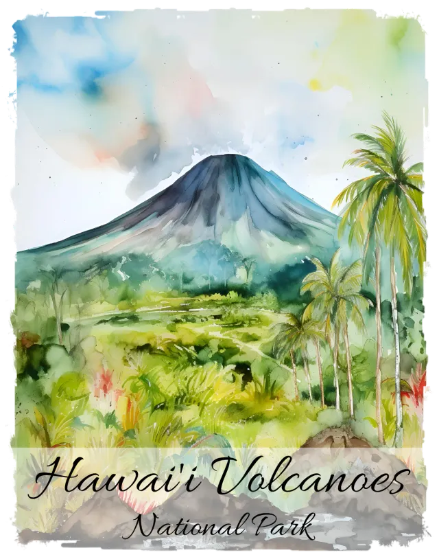 Avery Lane Gifts Hawaii Volcanoes vægtæppe bomuld