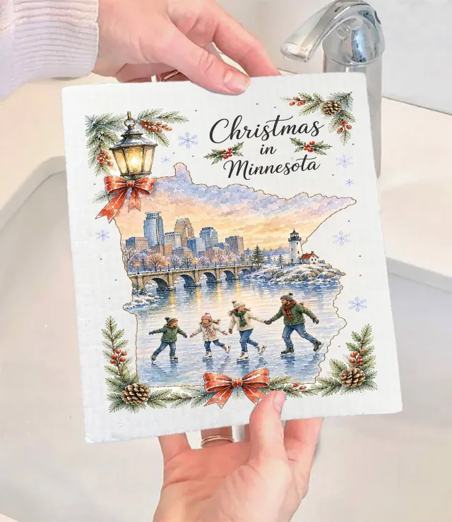 Avery Lane Gifts Minnesota karklud svensk julestatskort
