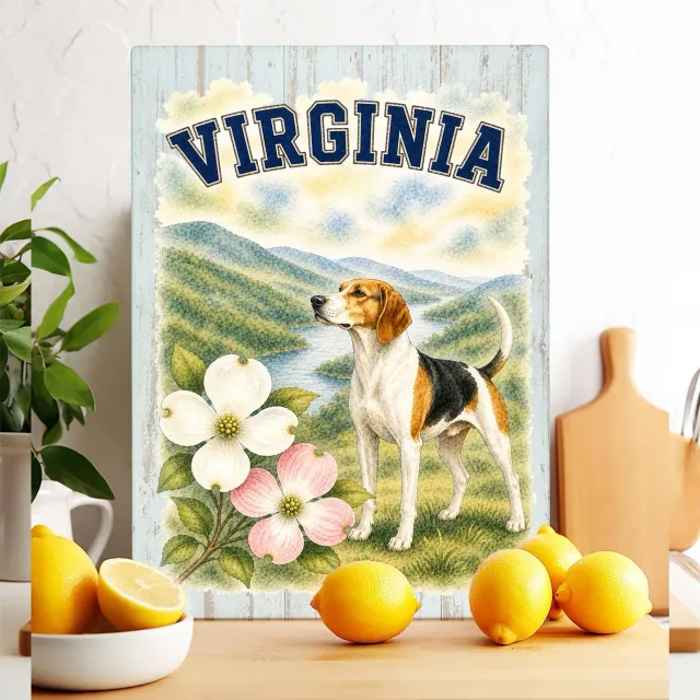 Avery Lane Gifts Virginia Bird Animal glasskærebræt 28x38 cm