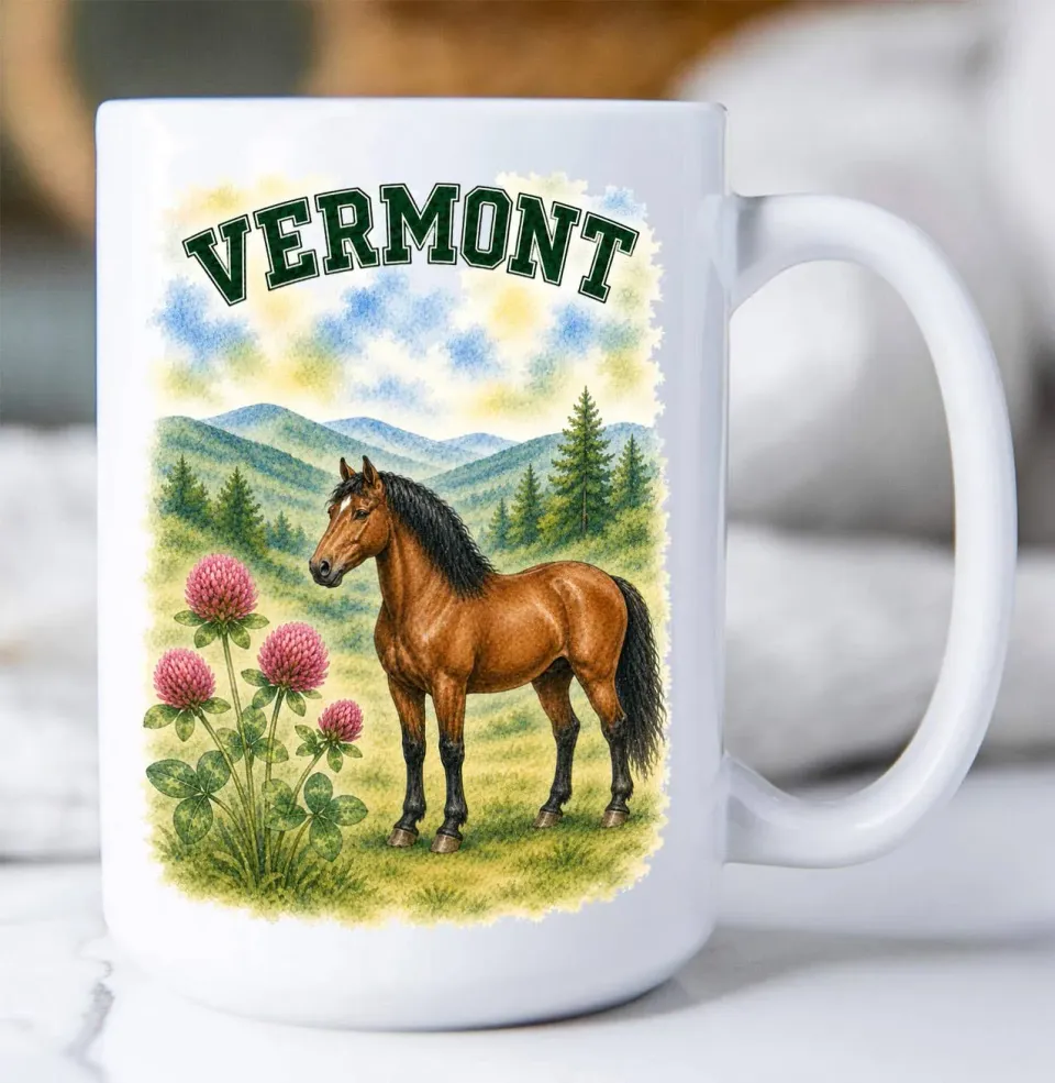 Avery Lane Gifts Vermont kaffekrus 15oz keramik fugl dyr