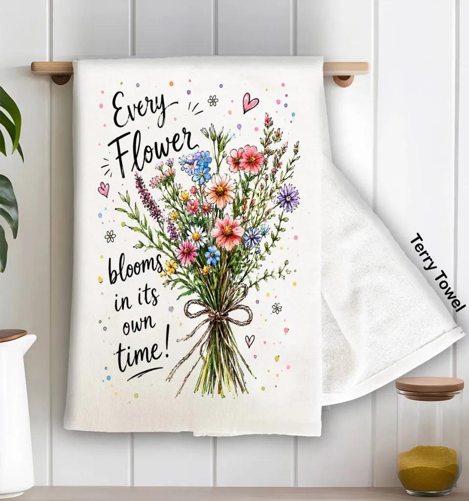 Avery Lane Gifts Every Flowers viskestykke frotté 71x46 cm