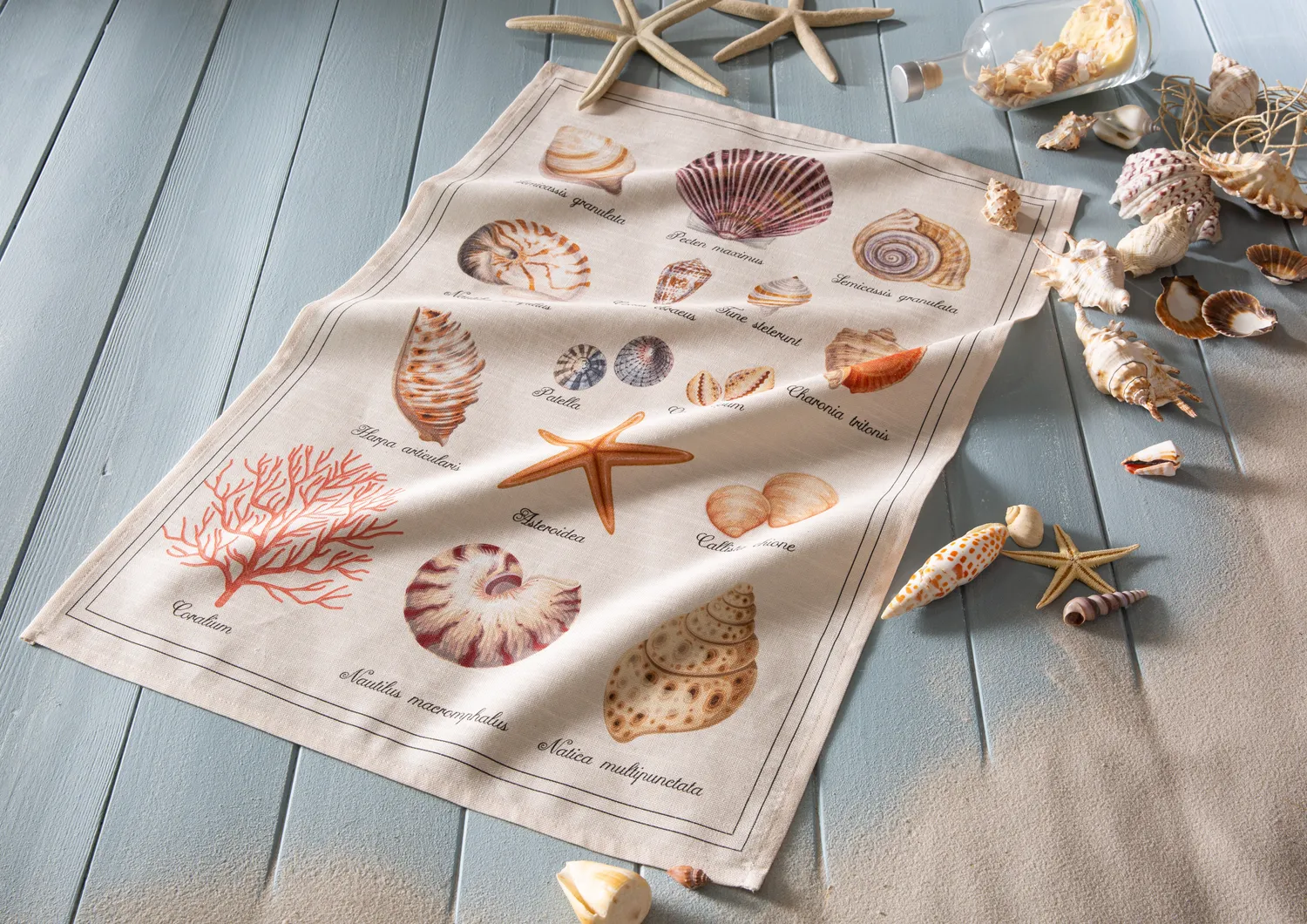 Coucke Treasure of the Sea viskestykke 50x75 cm beige