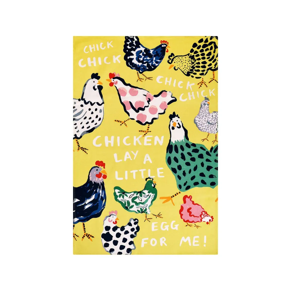 Ulster Weavers Chick Chicken viskestykke bomuld gul