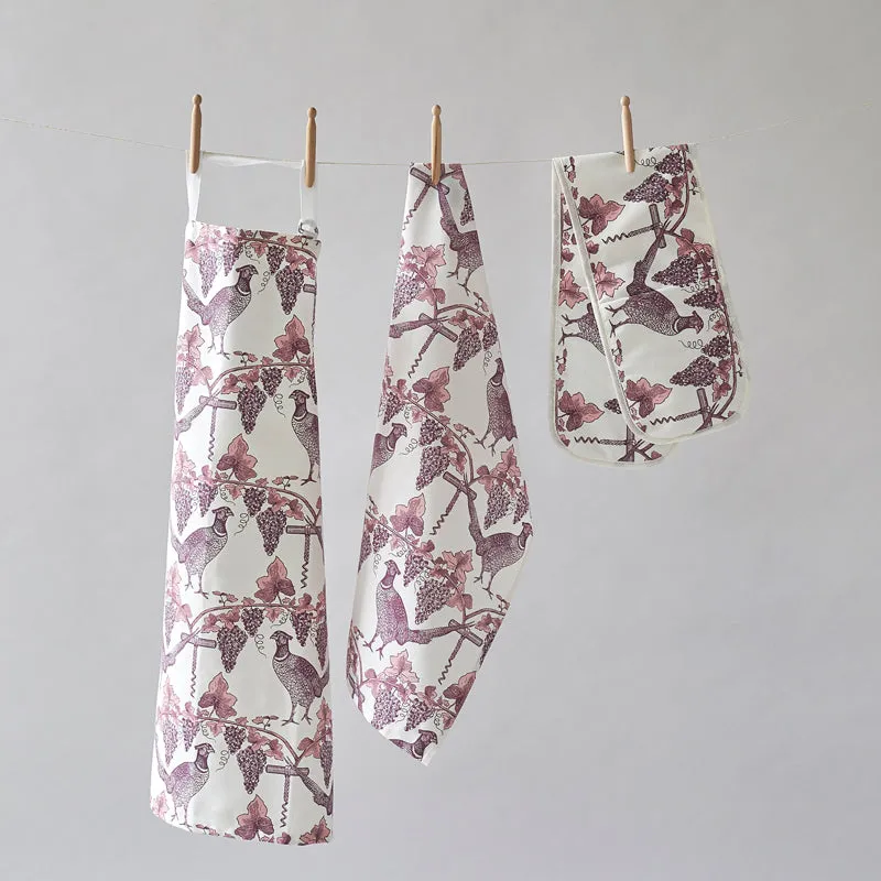 Thornback & Peel Pheasant & Vine viskestykke 47x77 cm hvid