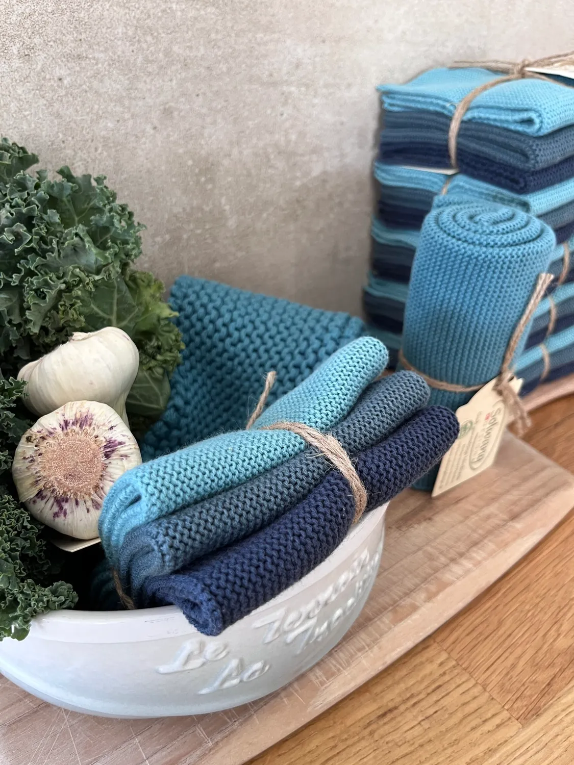 Solwang karklude Blue Peacock 3 stk økologisk bomuld