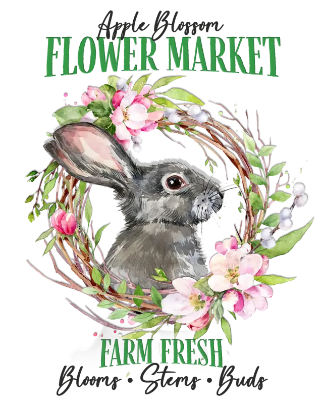Avery Lane Gifts Bunny Spring T-shirt blomster bomuld