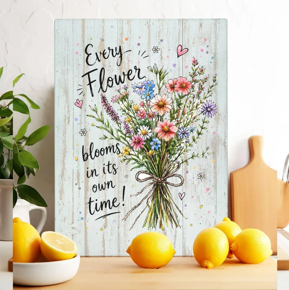 Avery Lane Gifts Flowers skærebræt glas 28x38 cm blomster
