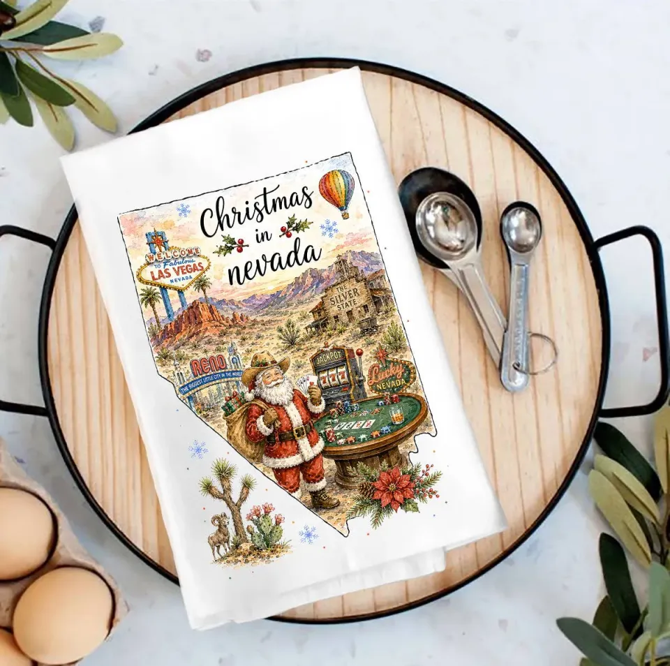 Avery Lane Gifts Christmas Nevada viskestykke 69x69 cm bomuld