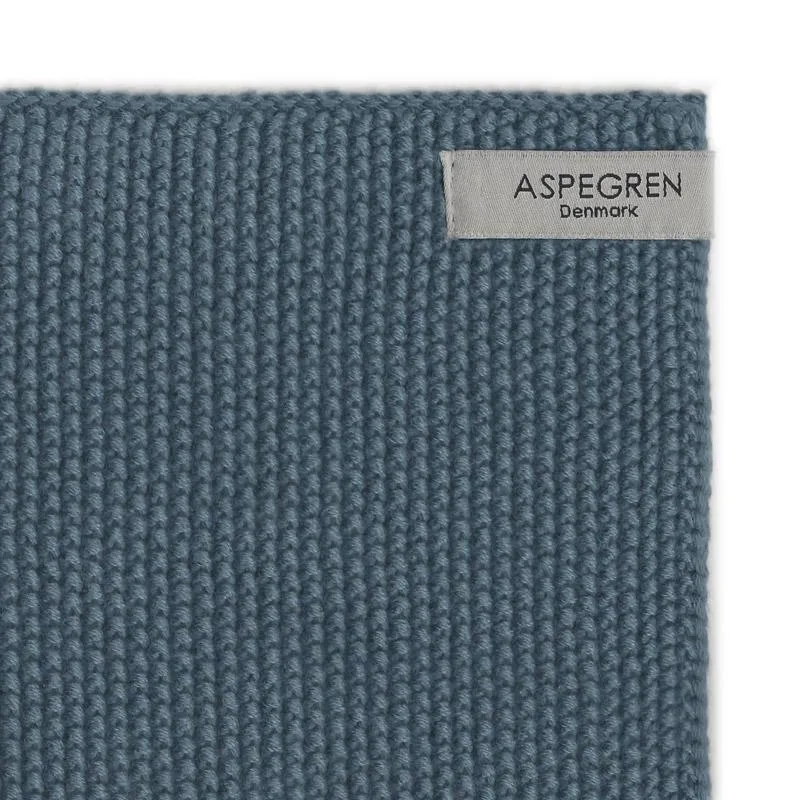 Aspegren Solid karklude blå 25x25 cm 2 stk