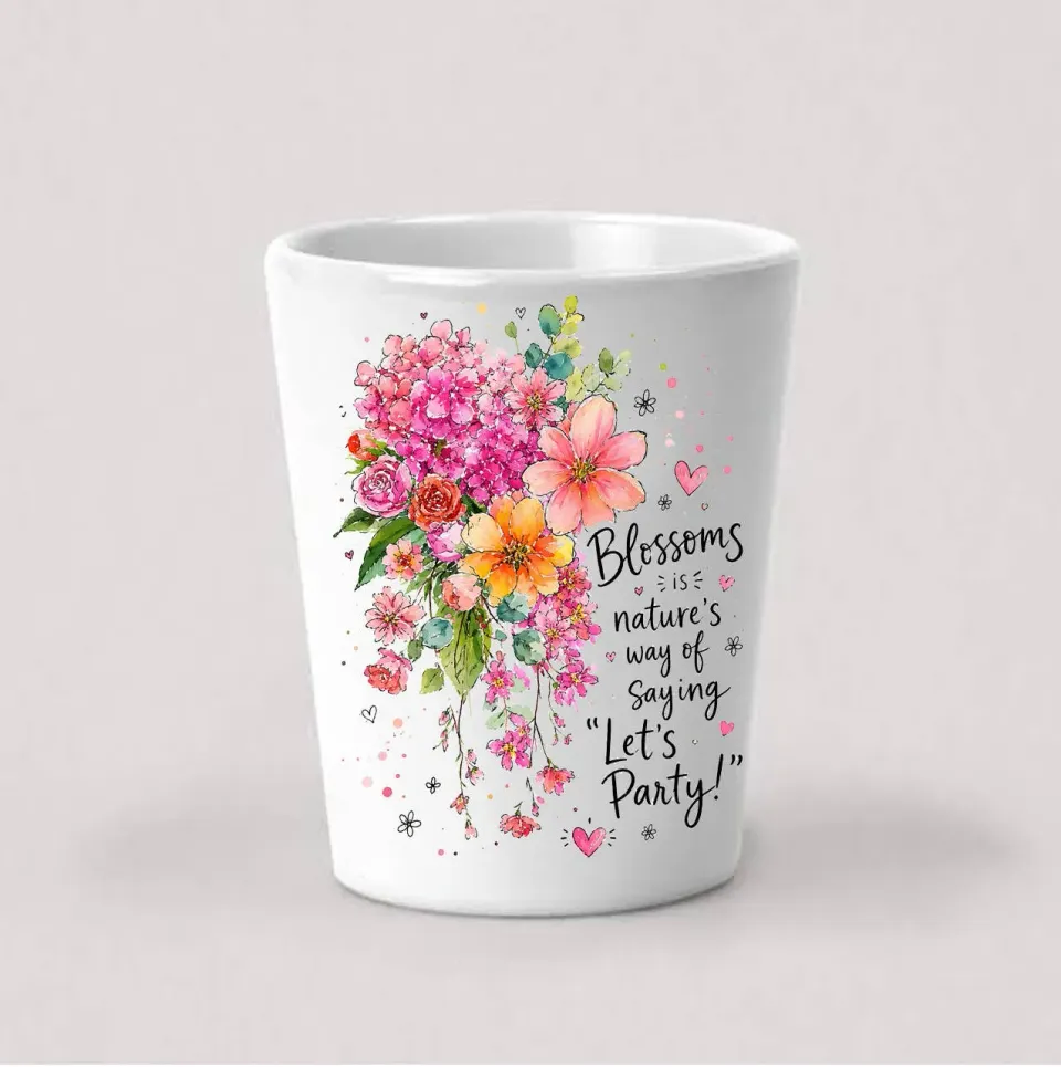 Avery Lane Gifts Blossom Lets Party Flowers shotglas
