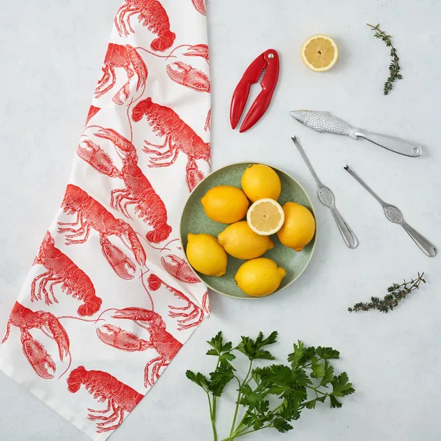 Thornback & Peel Lobster viskestykke bomuld 47x77