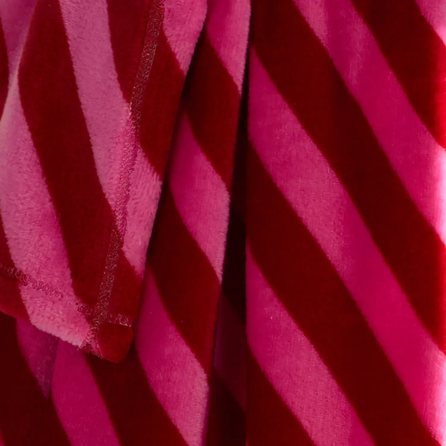 Ulster Weavers Candy Stripe plaid rosa 120x150cm fleece