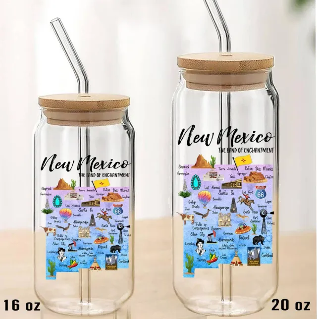 Avery Lane Gifts New Mexico drikkeglas can glas
