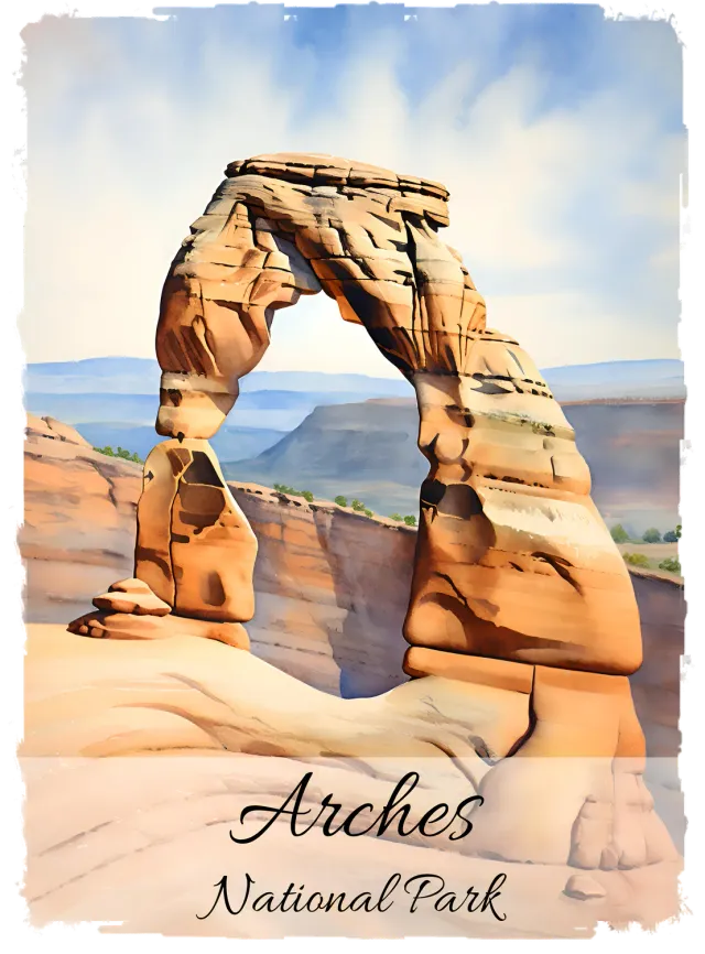 Avery Lane Gifts Arches Utah T-shirt bomuld souvenir