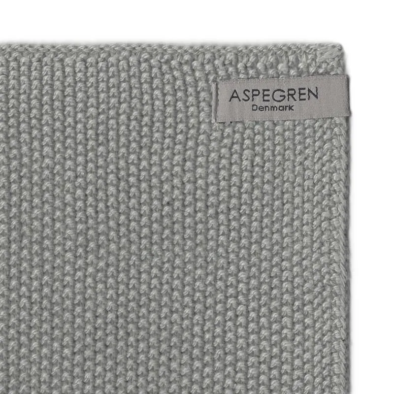 AspEgren Solid Gray karklude grå 26x26 cm 2 stk bomuld