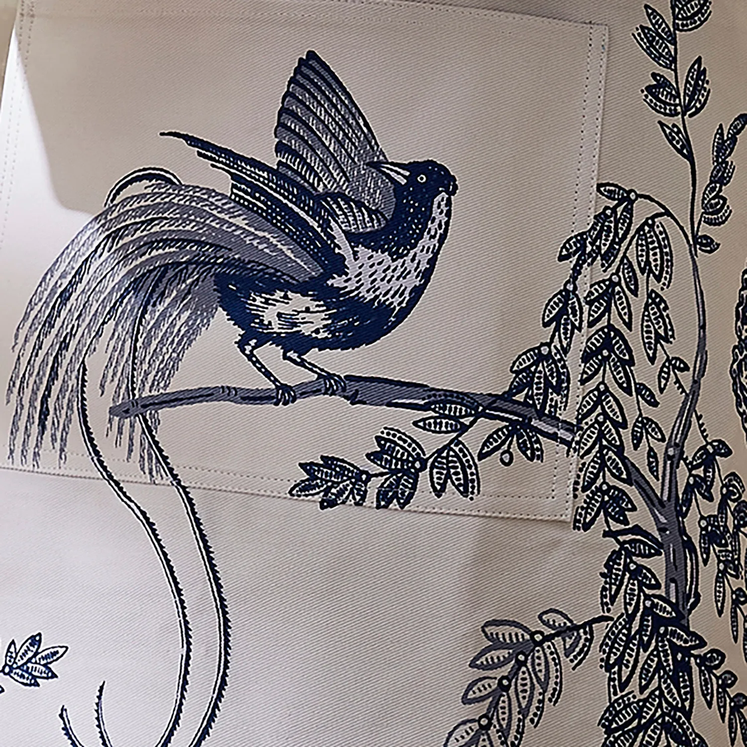 Ulster Weavers Willow Toile forklæde blå bomuld