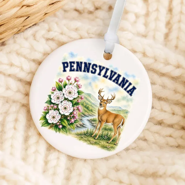 Avery Lane Gifts Pennsylvania State Bird julepynt porcelæn