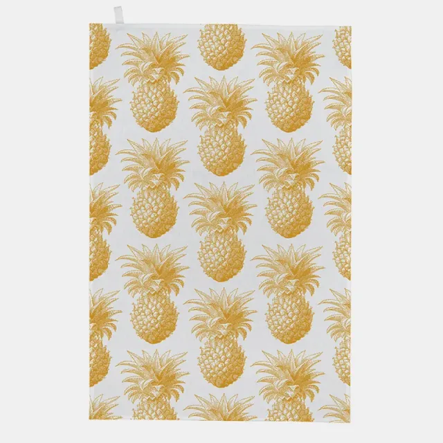 Thornback & Peel Pineapple viskestykke sennep bomuld