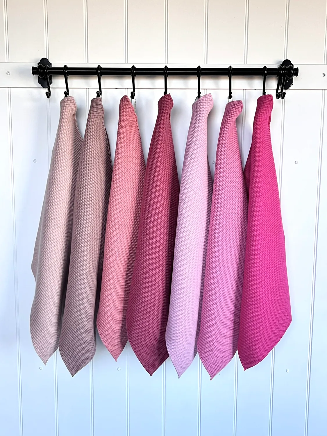 Solwang Pink håndklæde 1 stk strikket bomuld