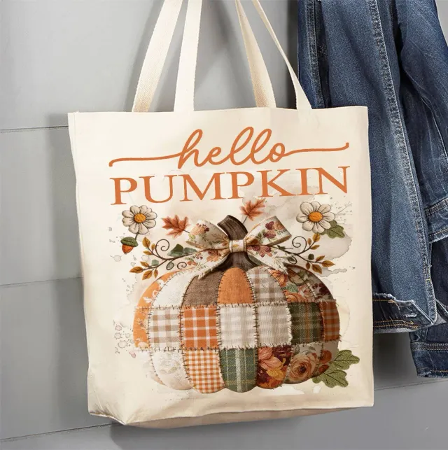 Avery Lane Gifts Hello Pumpkin mulepose canvas efterår