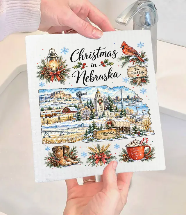 Avery Lane Gifts Christmas Nebraska karklud genbrugelig