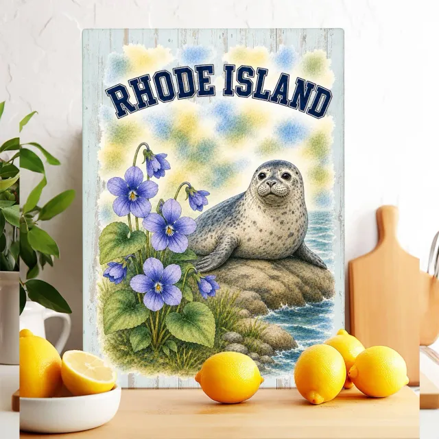 Avery Lane Gifts Rhode Island skærebræt i glas 28x38 cm varmefast