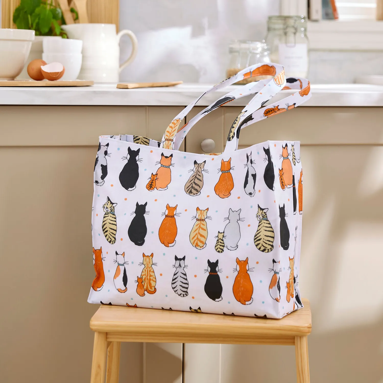 Ulster Weavers Cats in Waiting skuldertaske orange PVC