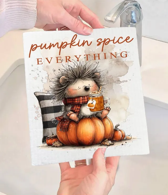 Avery Lane Gifts Pumpkin Spice Evrything karklud 17x20 cm komposterbar