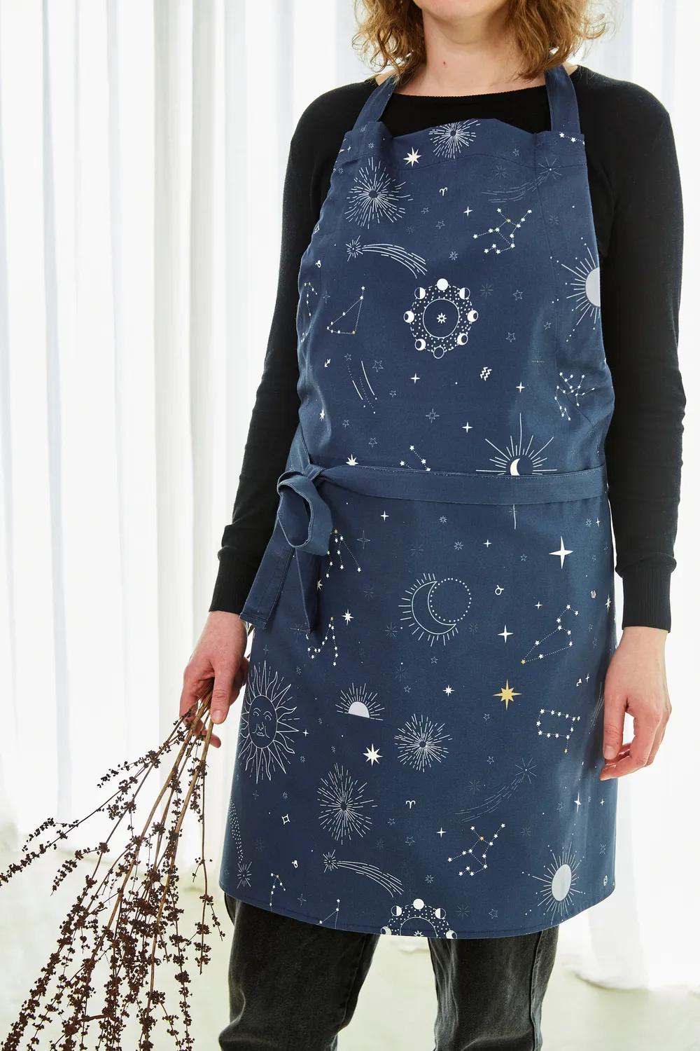 Coucke Astral for przejezdke moerkeblaa 76x85 cm bomuld