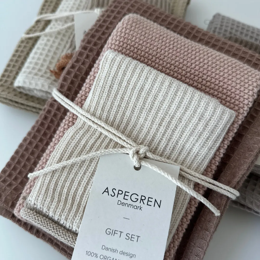 AspEgren Mocha Mousse køkken gavesæt 3 dele økologisk