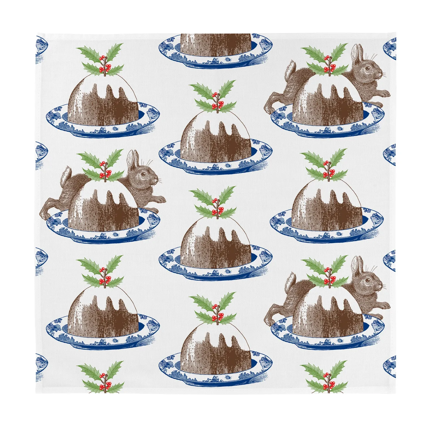 Thornback & Peel Christmas Pudding serviet 45x45 bomuld