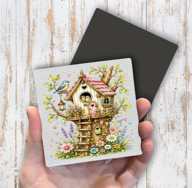 Avery Lane Gifts Spring Birds køleskabsmagnet 10x10 cm