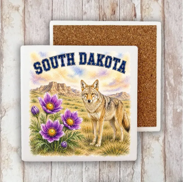 Avery Lane Gifts South Dakota bordskåner sten 10x10 cm